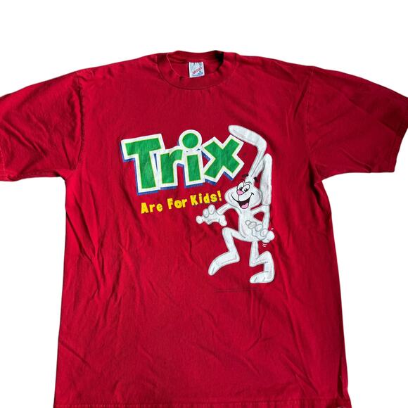 Vintage Trix T-Shirt Jerzees Print Cereal Mens XL - Picture 5 of 6
